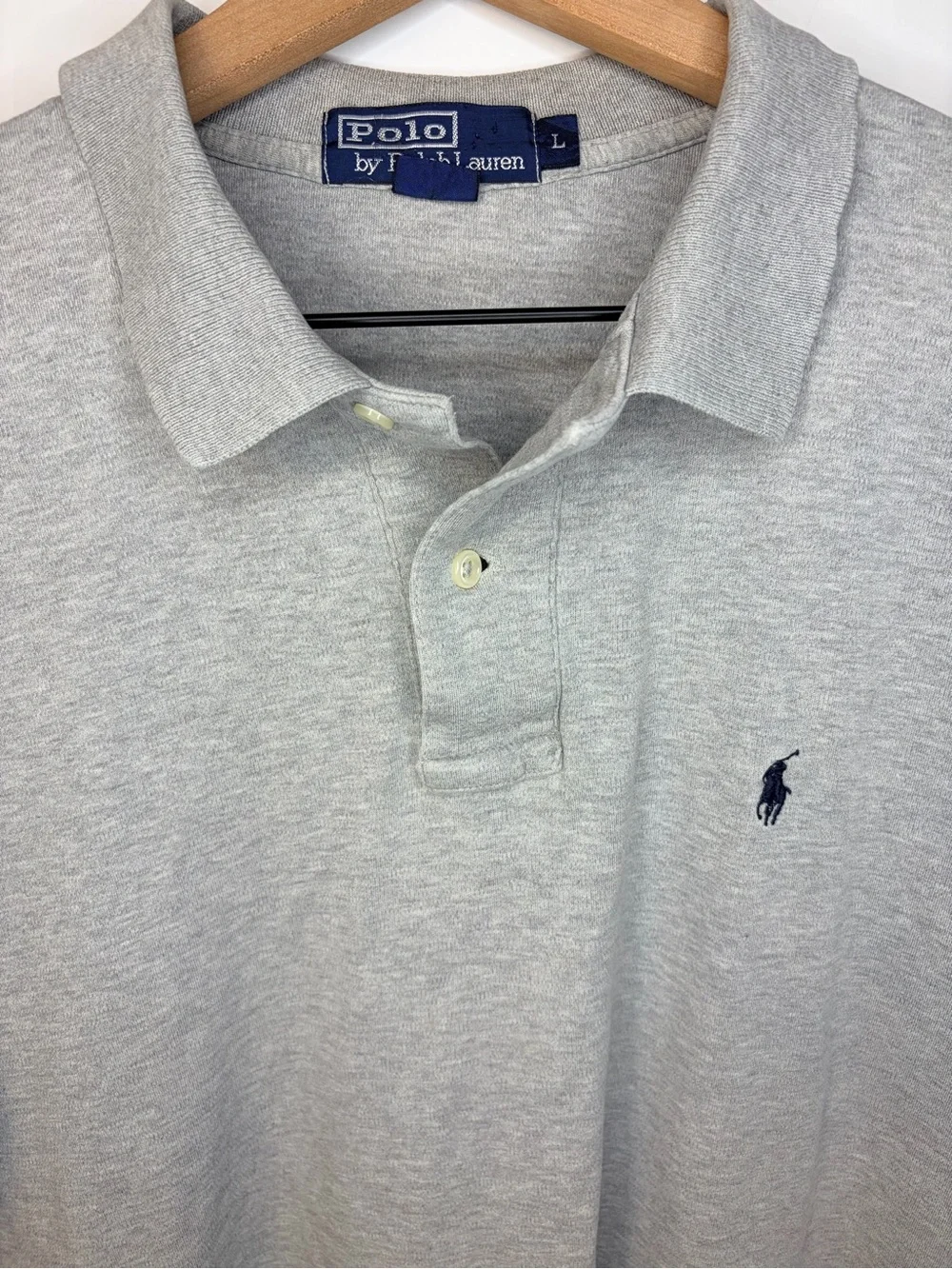 Polo Ralph Lauren Men’s Gray Short Sleeve Soft Polo Shirt, Size Large